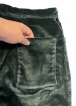 Teal velvet trousers - ref 201 - Resale item - Approx UK 12-14