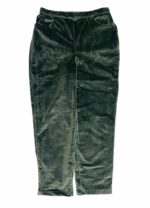 Teal velvet trousers - ref 201 - Resale item - Approx UK 12-14