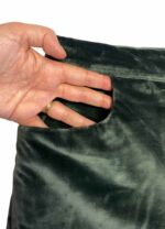 Teal velvet trousers - ref 201 - Resale item - Approx UK 12-14