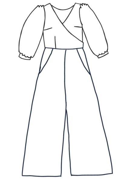 Design your own: Wide Leg Wrapover Jumpsuit