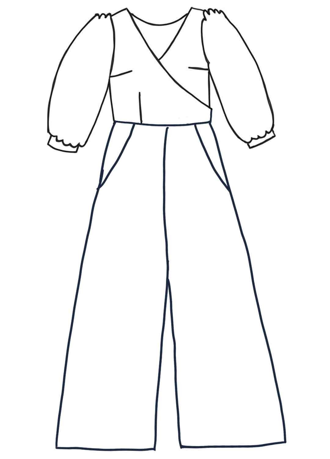 Design your own: Wide Leg Wrapover Jumpsuit