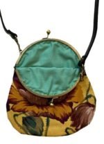 Yellow Vintage Style Floral Handbag