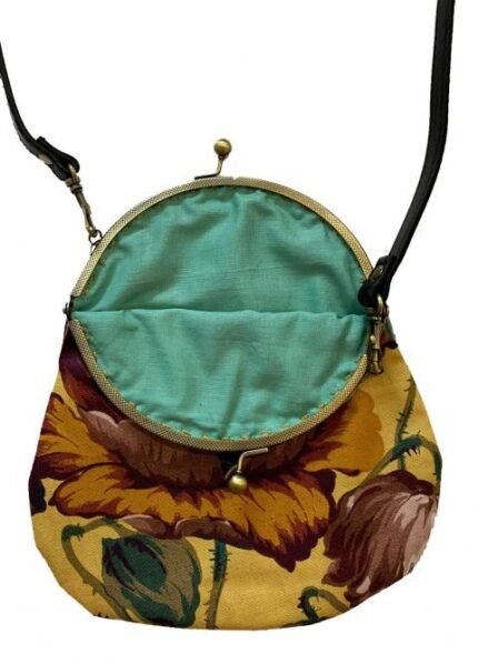 Yellow Vintage Style Floral Handbag