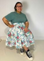 Floral Circle Skirt- ref 150 - Resale item - Approx 30-32