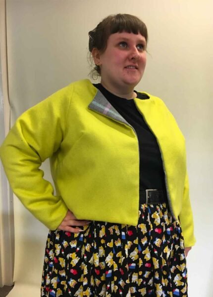 Reversible Cropped Jacket - ref 156 - Resale item - Approx UK 18-20