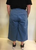 Blue textured cotton Culottes - ref 159 - Resale item - Approx 18-20