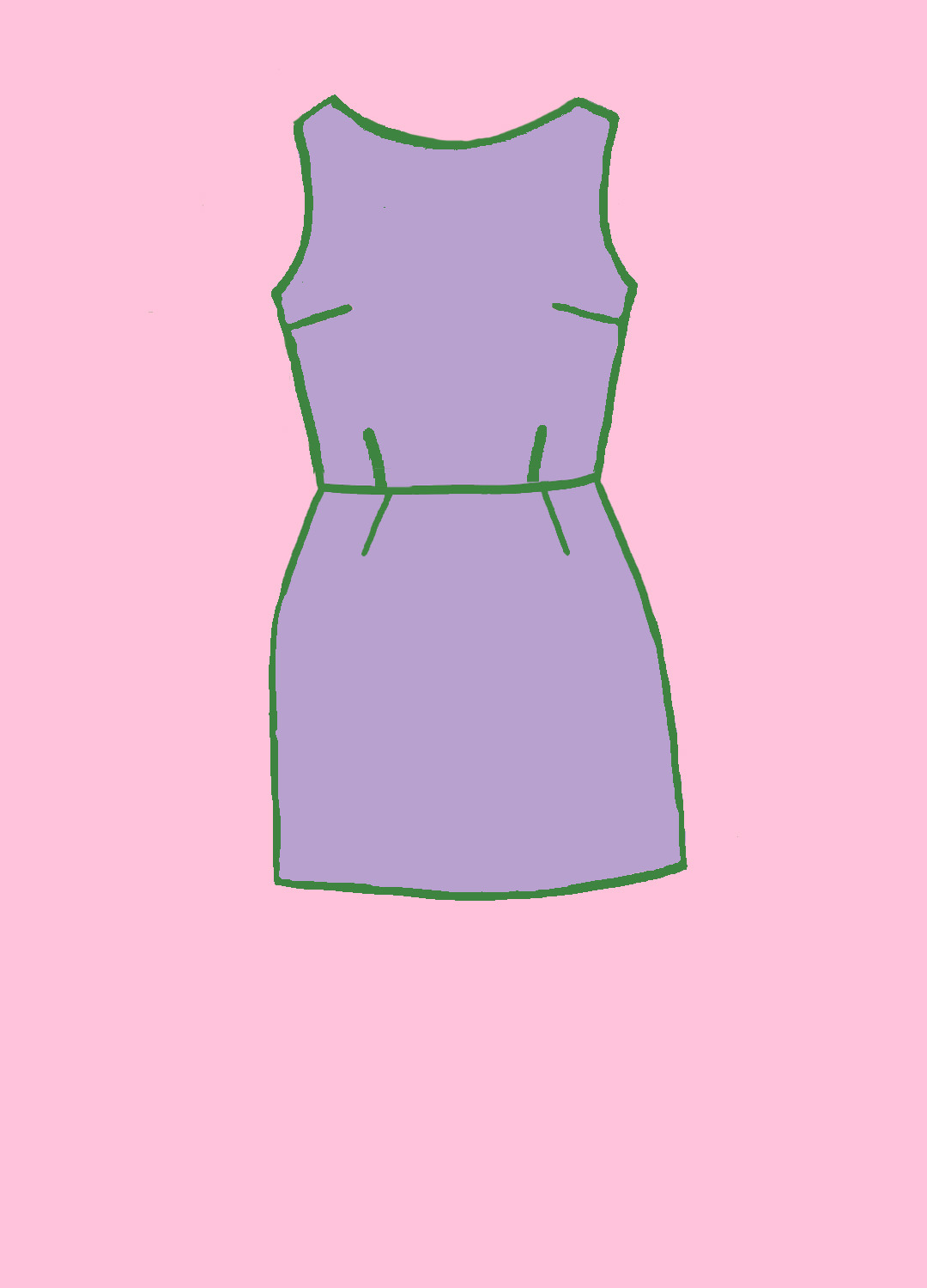 Make your own kit: Mini dress with classic or round neckline with no sleeves (Kit ref: I25) Make your own kit: Mini dress with classic or round neckline with no sleeves (Kit ref: I25) - Image 1