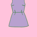 Make your own kit: A-line dress with classic or round neckline with no sleeves (Kit ref: I33)