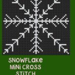 Snowflake Mini Cross Stitch Kit